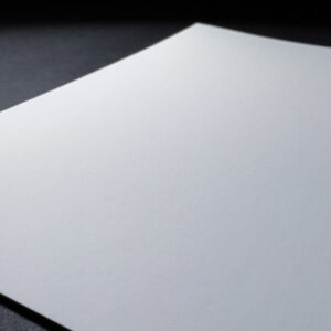 Close up of an unprinted sheet of FB Matt 285