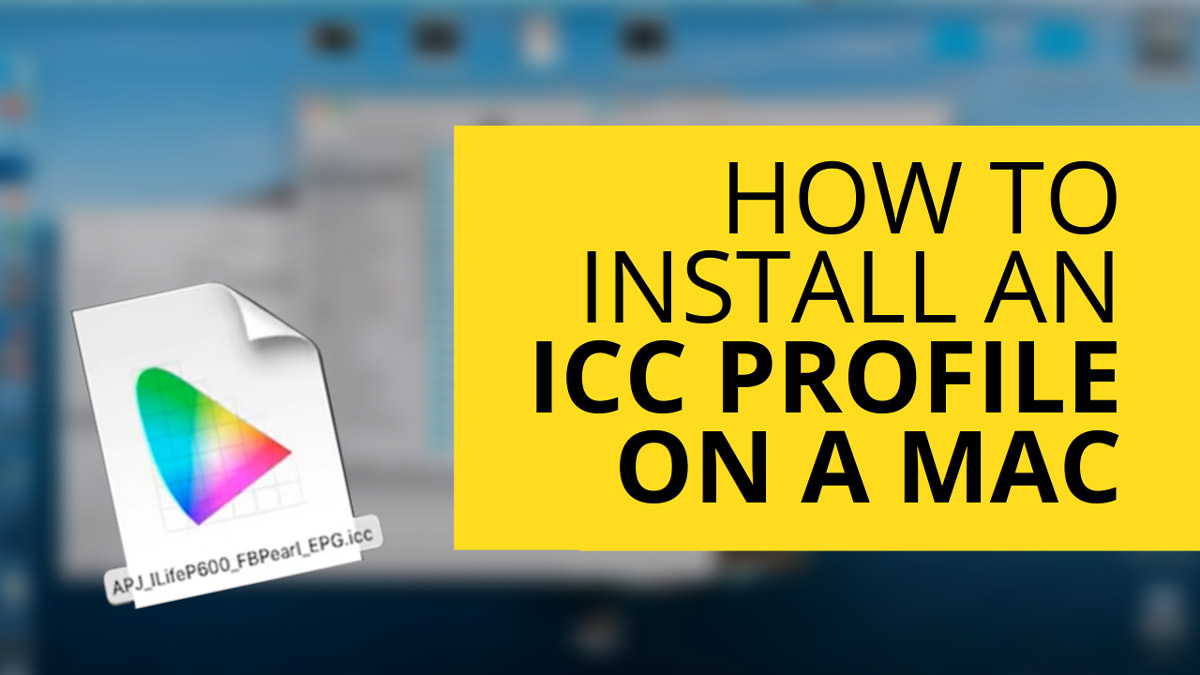 install icc profile illustrator