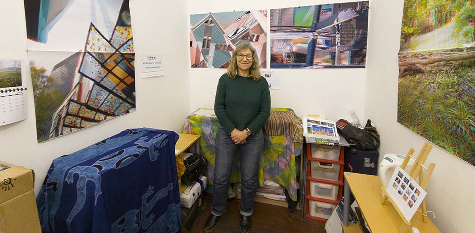 Image of Ethel in her studio